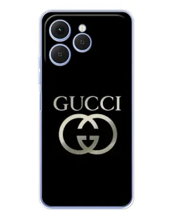 Чохол для TECNO Spark 40 з картинкою «Gucci — золото на чорному» Чохол для TECNO Spark 40 з картинкою «Gucci — золото на чорному»