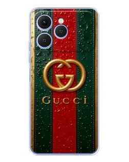 Чохол для TECNO Spark 40 з картинкою «Gucci — фірмова смуга та золото» Чохол для TECNO Spark 40 з картинкою «Gucci — фірмова смуга та золото»
