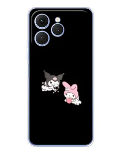 Чехол для TECNO Spark 40 с картинкой «My Melody и Kuromi»