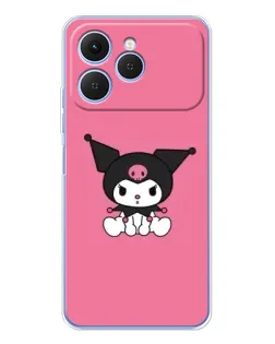 Чехол для TECNO Spark 40 с картинкой «Хмурая Kuromi»