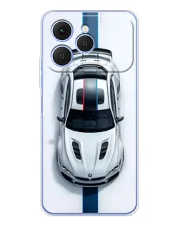 Чехол для TECNO Spark 40 с картинкой «Вид сверху — BMW M»
