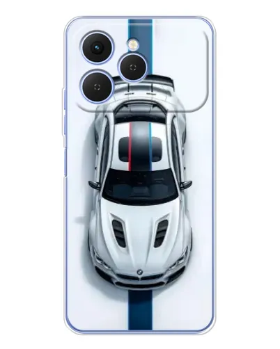 Чехол для TECNO Spark 40 с картинкой «Вид сверху — BMW M»