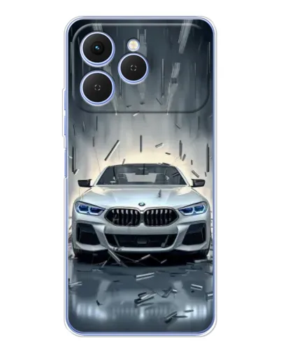 Чехол для TECNO Spark 40 с картинкой «BMW в свете фар»