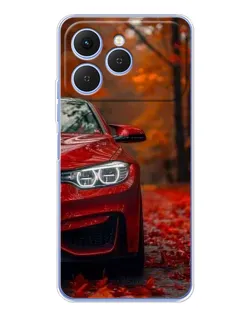 Чехол для TECNO Spark 40 с картинкой «Осенняя BMW M4»