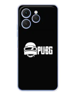 Чехол для TECNO Spark 40 с картинкой «PUBG — классический лого»