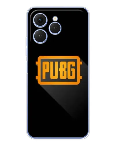 Чехол для TECNO Spark 40 с картинкой «PUBG — рамка лого» Чехол для TECNO Spark 40 с картинкой «PUBG — рамка лого»