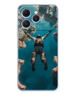 Чехол для TECNO Spark 40 с картинкой «PUBG — свободное падение»