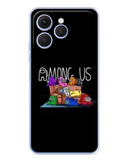 Чехол для TECNO Spark 40 с картинкой «Логотип Among Us» Чехол для TECNO Spark 40 с картинкой «Логотип Among Us»