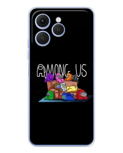 Чехол для TECNO Spark 40 с картинкой «Логотип Among Us» Чехол для TECNO Spark 40 с картинкой «Логотип Among Us»