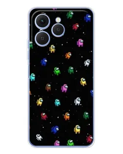 Чехол для TECNO Spark 40 с картинкой «Экипаж Among Us»
