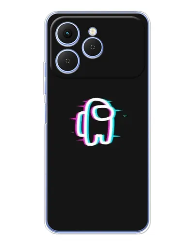 Чехол для TECNO Spark 40 с картинкой «Among Us неон» Чехол для TECNO Spark 40 с картинкой «Among Us неон»