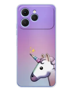 Чехол для TECNO Spark 40 с картинкой «Единорог градиент» Чехол для TECNO Spark 40 с картинкой «Единорог градиент»
