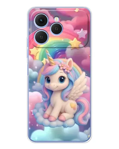Чехол для TECNO Spark 40 с картинкой «Маленький единорог»