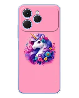 Чехол для TECNO Spark 40 с картинкой «Сказочный единорог»