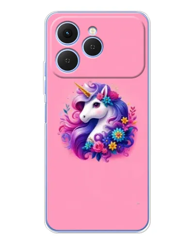Чехол для TECNO Spark 40 с картинкой «Сказочный единорог»
