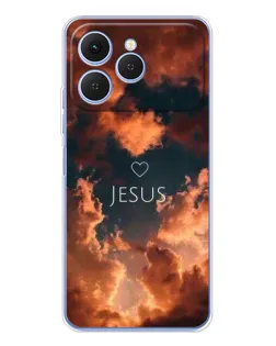 Чохол для TECNO Spark 40 з картинкою «Сяйво Імені Jesus»