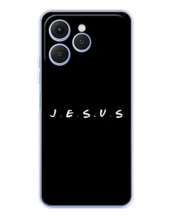 Чехол для TECNO Spark 40 с картинкой «Точки веры J.E.S.U.S.»