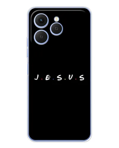 Чехол для TECNO Spark 40 с картинкой «Точки веры J.E.S.U.S.» Чехол для TECNO Spark 40 с картинкой «Точки веры J.E.S.U.S.»