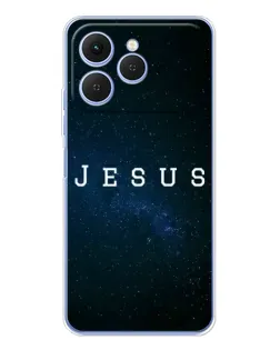 Чехол для TECNO Spark 40 с картинкой «Звездное небо Jesus»