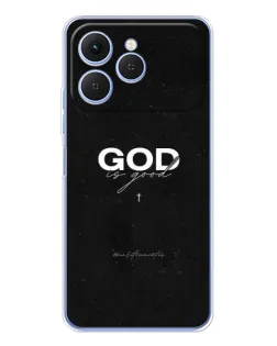 Чехол для TECNO Spark 40 с картинкой «GOD — Бог над всем»