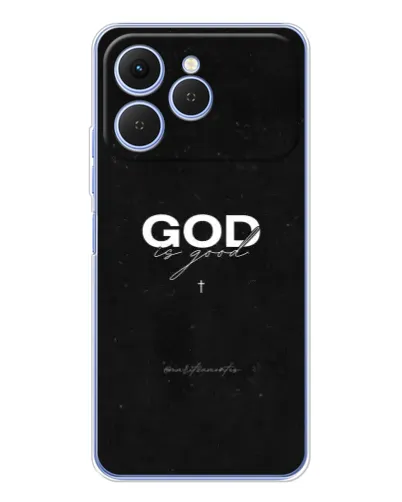 Чехол для TECNO Spark 40 с картинкой «GOD — Бог над всем» Чехол для TECNO Spark 40 с картинкой «GOD — Бог над всем»