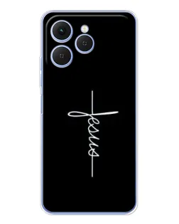 Чехол для TECNO Spark 40 с картинкой «Тонкая линия веры»