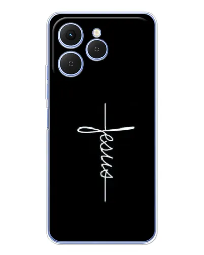 Чехол для TECNO Spark 40 с картинкой «Тонкая линия веры» Чехол для TECNO Spark 40 с картинкой «Тонкая линия веры»