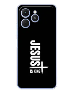 Чехол для TECNO Spark 40 с картинкой «Вертикаль веры Jesus»