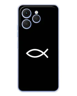 Чохол для TECNO Spark 40 з картинкою «Символ риби Jesus»