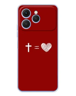Чохол для TECNO Spark 40 з картинкою «Рівняння любові»