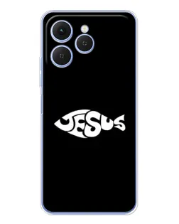 Чохол для TECNO Spark 40 з картинкою «Риба  Jesus»