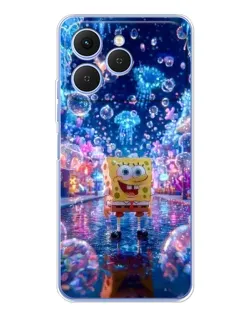 Чехол для TECNO Spark 40 с картинкой «Неоновый океан»