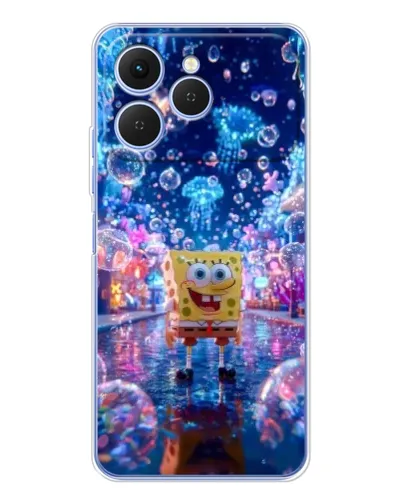 Чехол для TECNO Spark 40 с картинкой «Неоновый океан» Чехол для TECNO Spark 40 с картинкой «Неоновый океан»