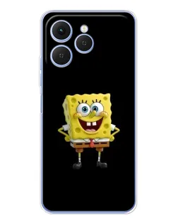 Чехол для TECNO Spark 40 с картинкой «Классический Губка Боб»