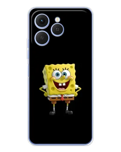 Чехол для TECNO Spark 40 с картинкой «Классический Губка Боб» Чехол для TECNO Spark 40 с картинкой «Классический Губка Боб»