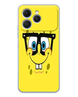 Чохол для TECNO Spark 40 з картинкою «Мінімалістичний Спанч Боб» Чохол для TECNO Spark 40 з картинкою «Мінімалістичний Спанч Боб»