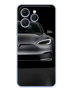 Чехол для TECNO Spark 40 с картинкой «Tesla Model S Look» Чехол для TECNO Spark 40 с картинкой «Tesla Model S Look»