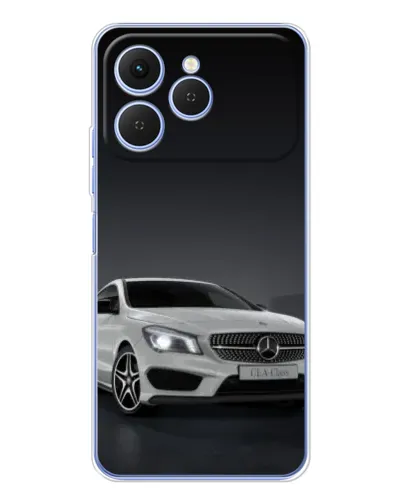 Чехол для TECNO Spark 40 с картинкой «Mercedes AMG GT Silver»
