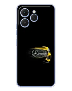 Чехол для TECNO Spark 40 с картинкой «Mercedes — ретро стиль»