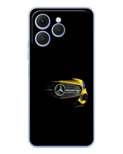 Чехол для TECNO Spark 40 с картинкой «Mercedes — ретро стиль»
