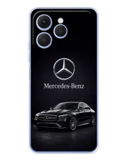 Чехол для TECNO Spark 40 с картинкой «Mercedes — решетка радиатора»