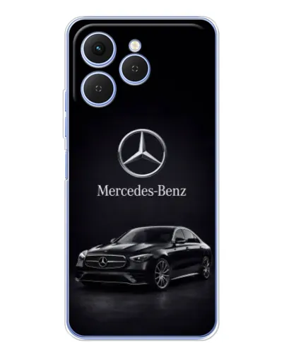 Чехол для TECNO Spark 40 с картинкой «Mercedes — решетка радиатора»