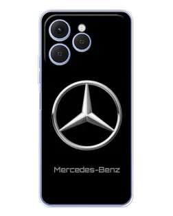 Чехол для TECNO Spark 40 с картинкой «Mercedes Silver Logo»