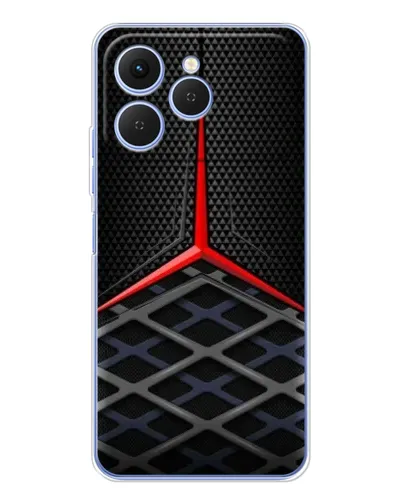 Чехол для TECNO Spark 40 с картинкой «Mercedes Carbon Grid»