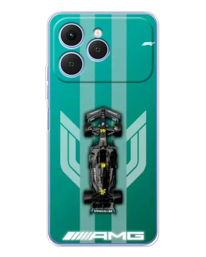 Чехол для TECNO Spark 40 с картинкой «Mercedes AMG Petronas»