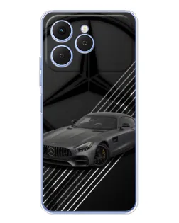Чехол для TECNO Spark 40 с картинкой «Mercedes AMG — графика»