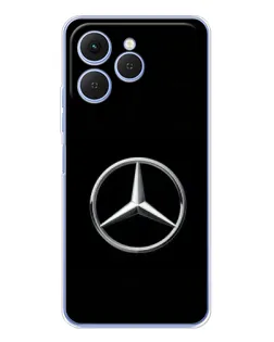 Чехол для TECNO Spark 40 с картинкой «Mercedes классический лого»