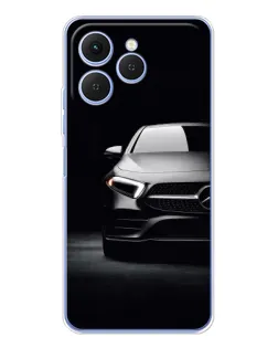 Чехол для TECNO Spark 40 с картинкой «Свет фар Mercedes»