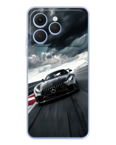 Чехол для TECNO Spark 40 с картинкой «Гоночный Mercedes AMG»