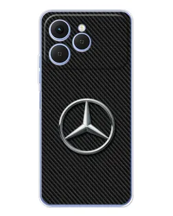Чохол для TECNO Spark 40 з картинкою «Карбоновий Mercedes стиль»